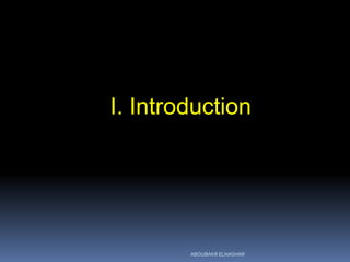 I. Introduction
ABOUBAKR ELNASHAR
 