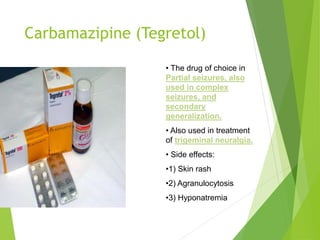 Vigabatrin (Sabril)
• New generation anti-
eplipletic drugs
• The drug of choice in
West syndrome( which
results from tube...
