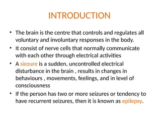 EPILEPSY AND EPILEPTIC SEIZURE.88888888888888888888pptx | PPTX