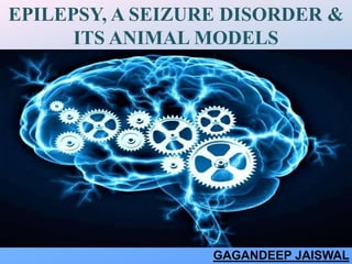 EPILEPSY, A SEIZURE DISORDER &
ITS ANIMAL MODELS
GAGANDEEP JAISWAL
 