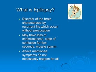 Epilepsy General information in English | PPT
