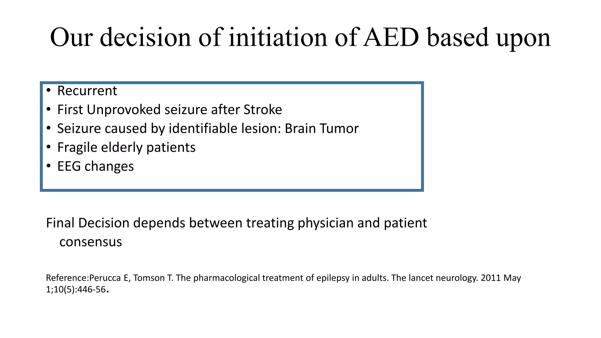 Management of Epilepsy | PPTX