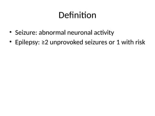 Epilepsy_ILAE_Presentation on children with epilepsy and its management ...