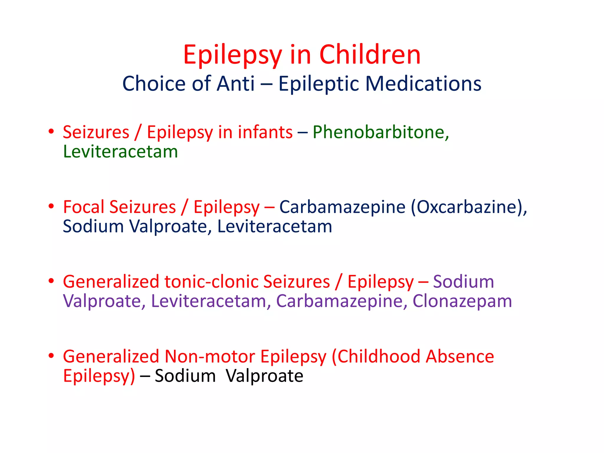 Epilepsy in children 2021 | PDF