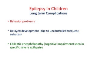 Epilepsy in children 2021 | PDF