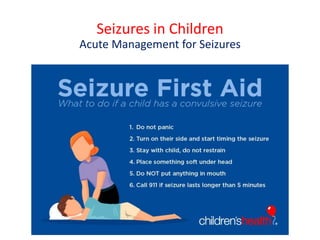 Epilepsy in children 2021 | PDF