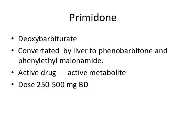 Mysoline Starting Dose
