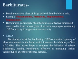 EPILEPSY ADVANCED PHARMACOLOGY-1 M PHARM | PPTX