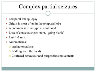 Epilepsy: Diagnostics, Medications, Myths and Facts | PPTX
