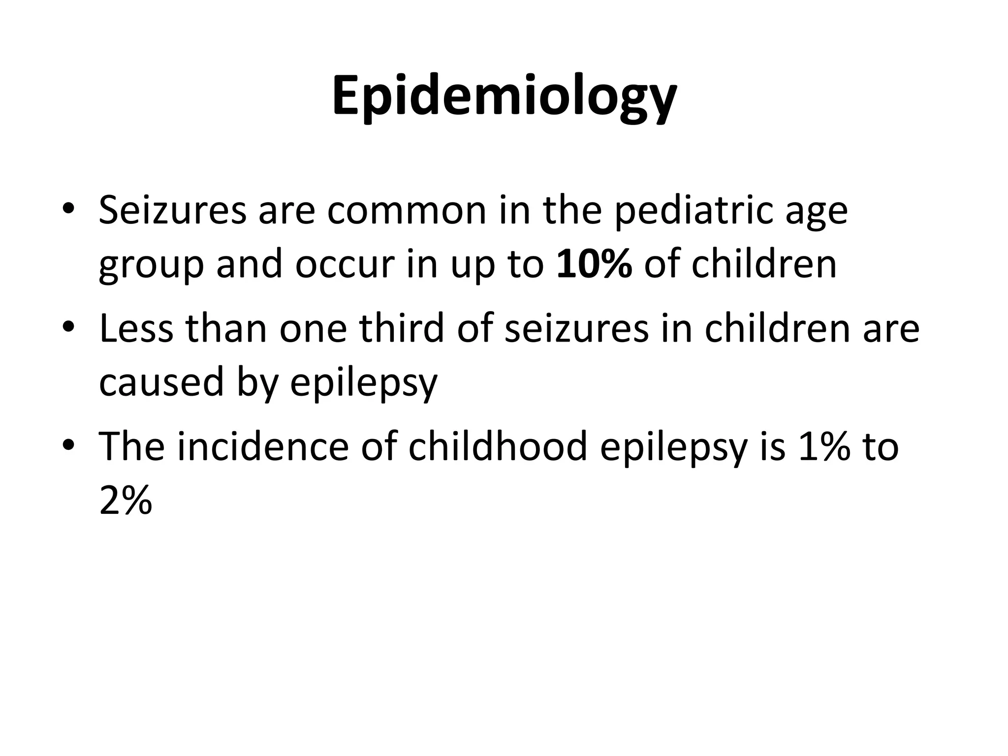Epilepsy and seizure disorders in children | PPTX