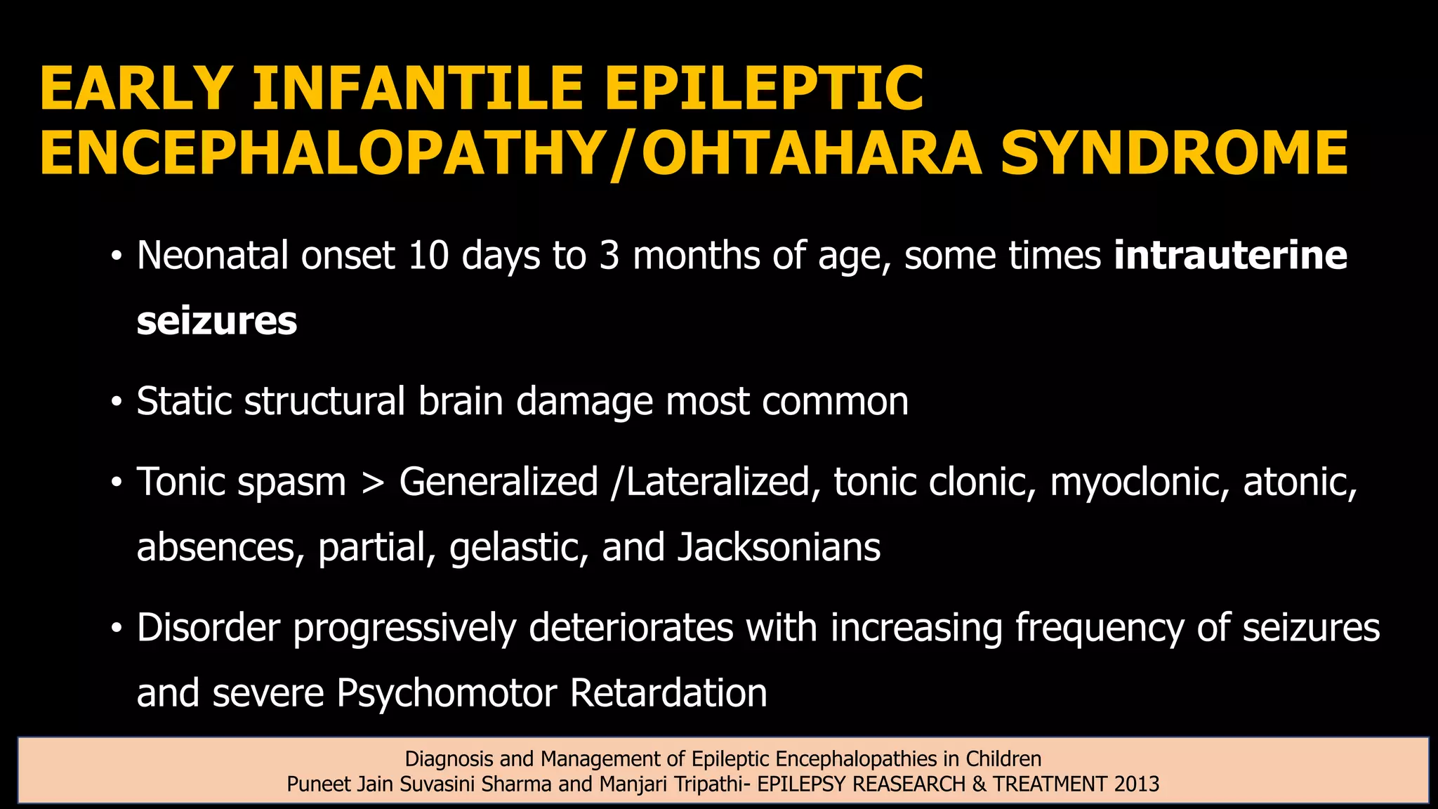 Epileptic encephalopathy PPTX