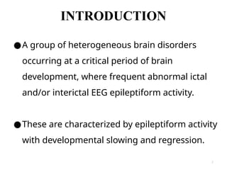 EPILEPTIC ENCEPHALOPATHY - INFANT, CHILDREN AND ADULT | PPTX