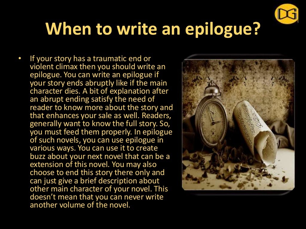All that you should know about an Epilogue