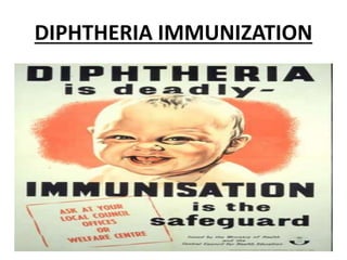 DIPHTHERIA IMMUNIZATION
 