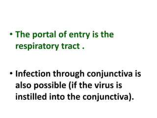 EPIDEMIOLOGY OF MEASELS | PPTX