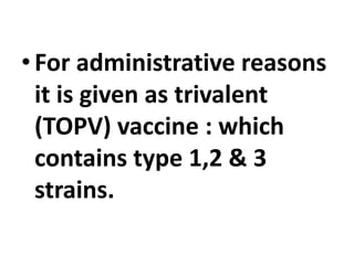 Topv EPIDEMIOLOGY OF POLIO | PPTX