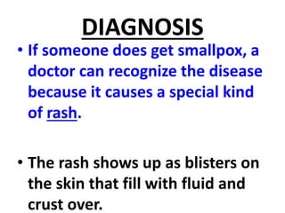 EPIDEMIOLOGY OF SMALL POX | PPTX