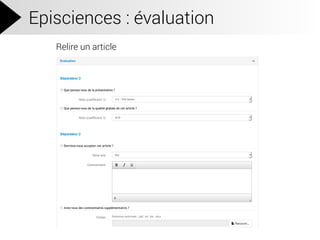 Episciences : évaluation
Relire un article
 