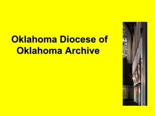 Oklahoma Diocese of Oklahoma Archive  