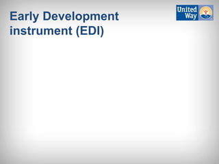 Early Development
instrument (EDI)
 