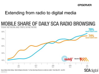 Extending from radio to digital media 
 