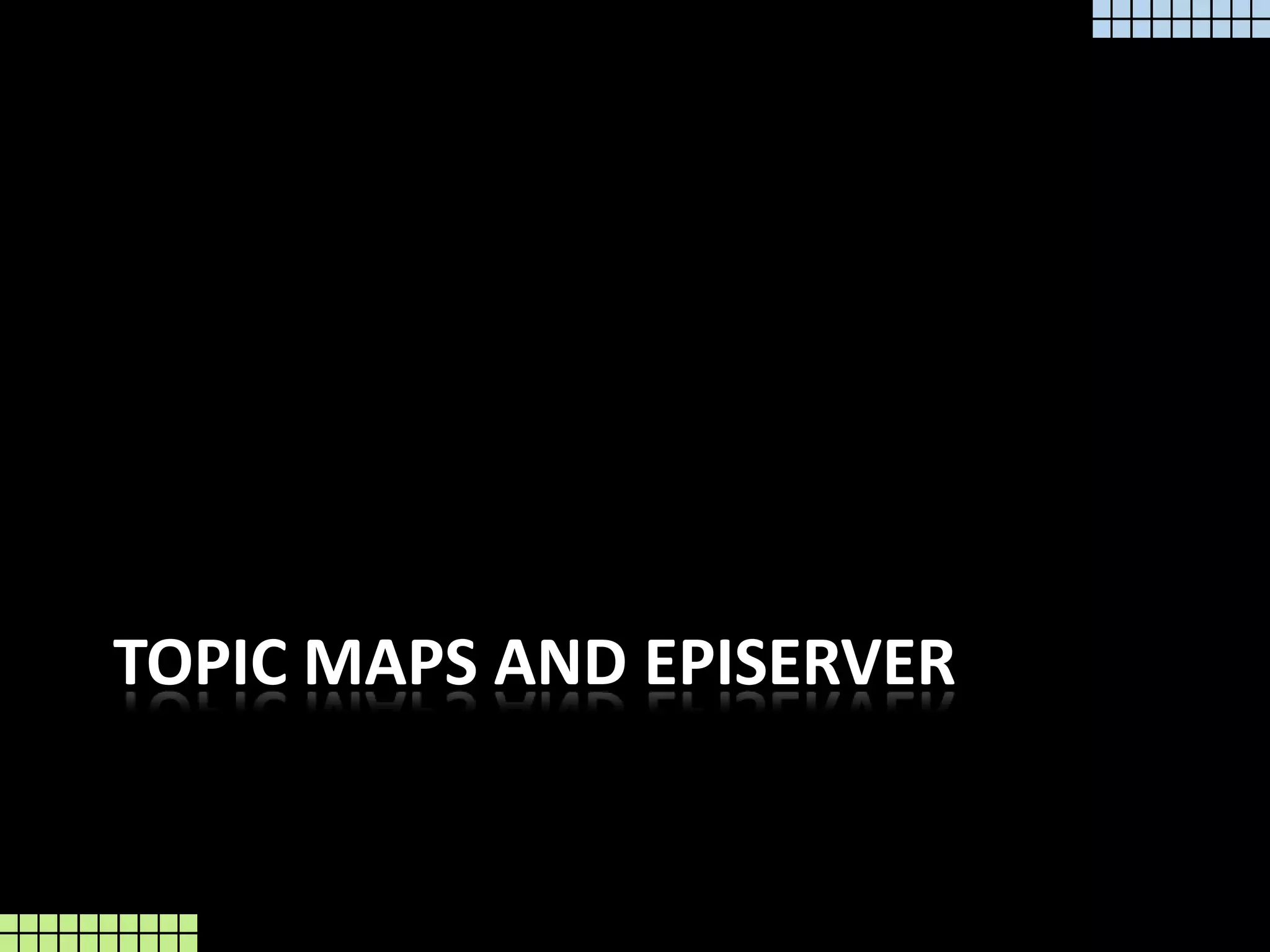 Topic Maps and EPiServer