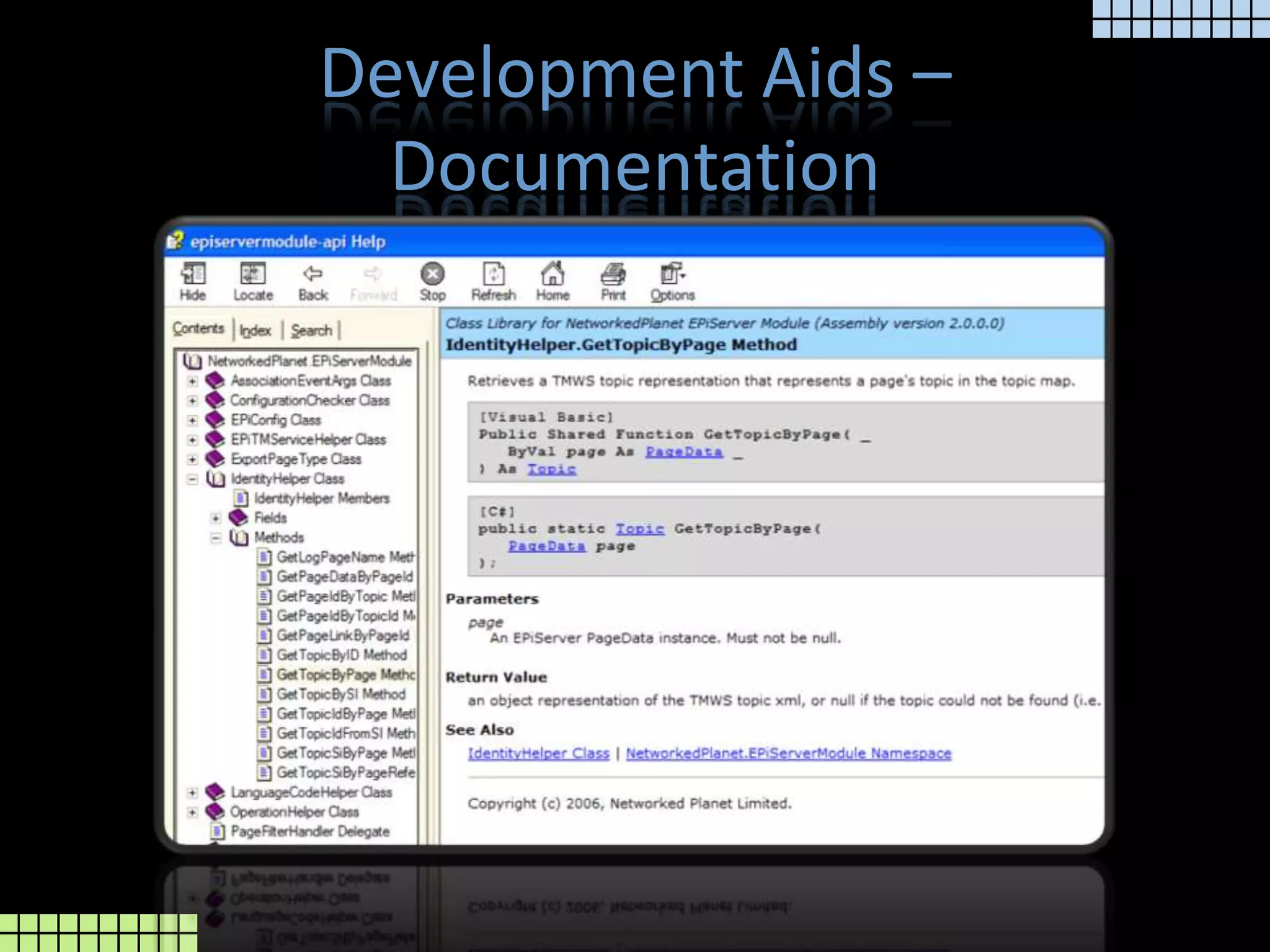 Development Aids – Documentation