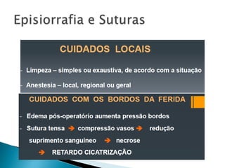 Episiotomia, episiorrafia e suturas