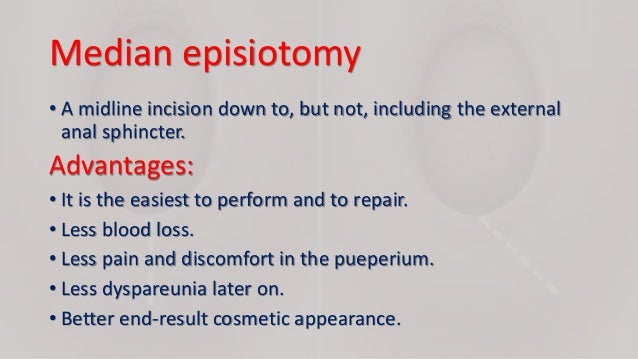 Mediolateral episiotomy image