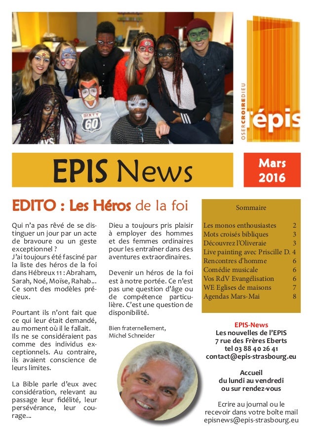 épisnews Mars 2016 Strasbourg France - 