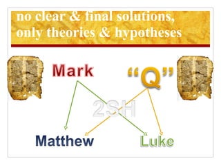 no clear & final solutions, only theories & hypotheses 