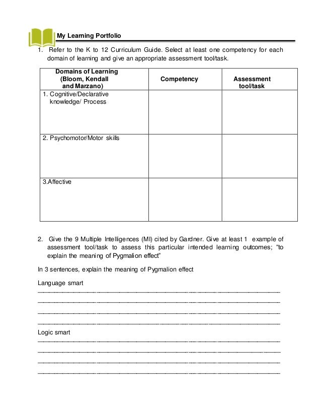 Assessment Tools For Cognitive Domain And Declarative Knowledge Knowledgewalls