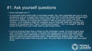How To Motivate Your Team As A People Leader | PPTX