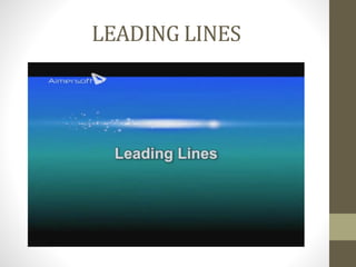 LEADING	
  LINES
 