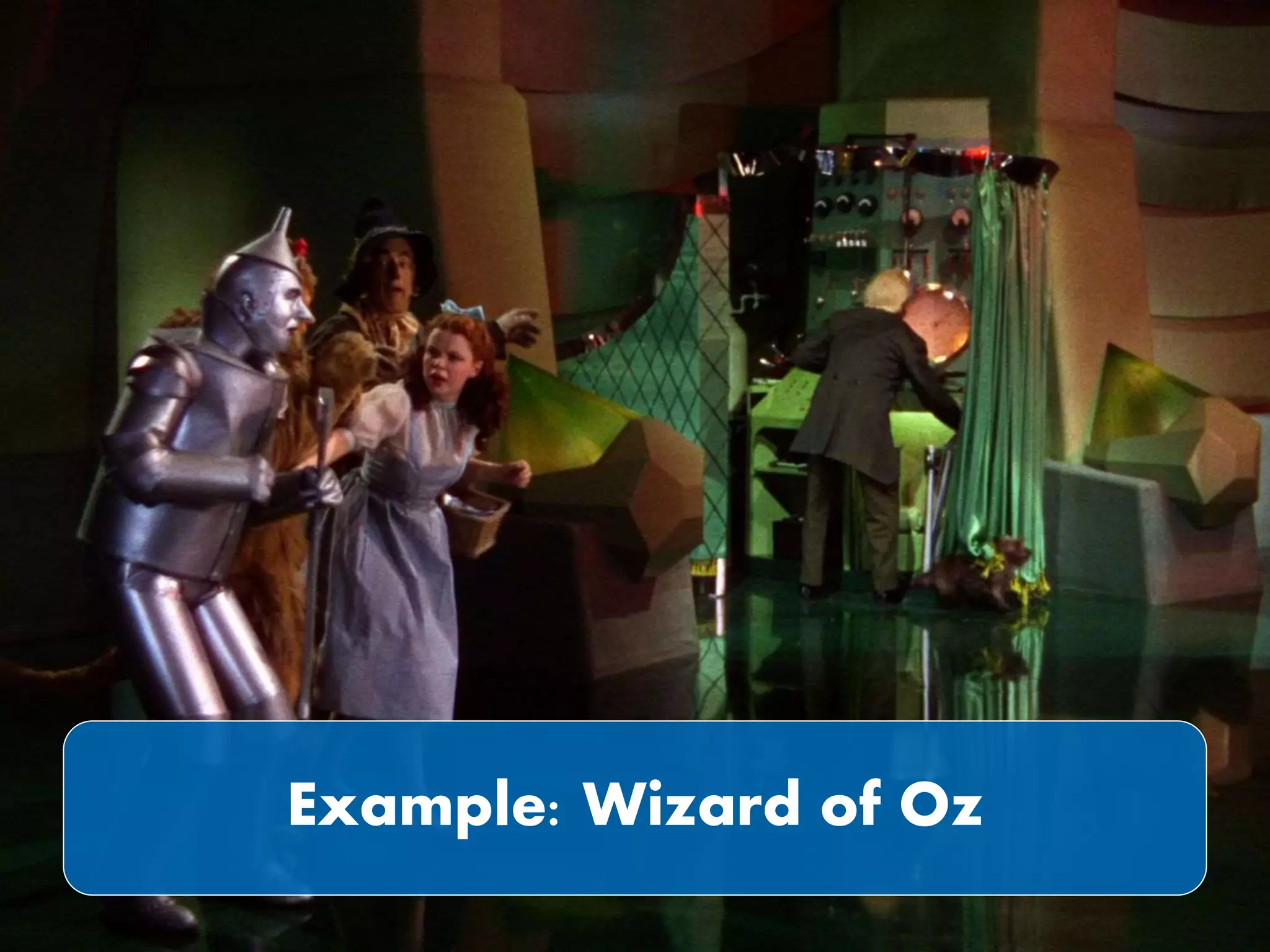 Example: Wizard of Oz
 