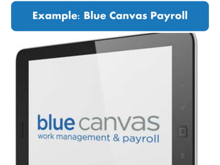 Example: Blue Canvas Payroll
 