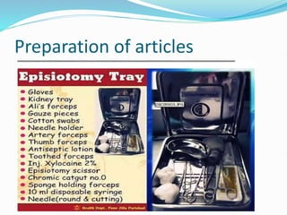 Preparation of articles
 