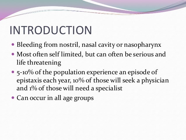Epistaxis
