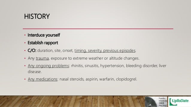Epistaxis update management 