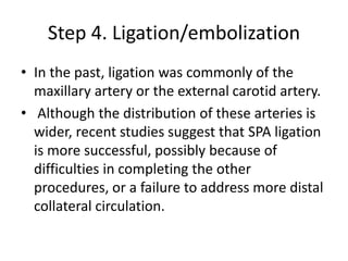 Spa Embolization introduction and management of EPISTAXIS.pptx