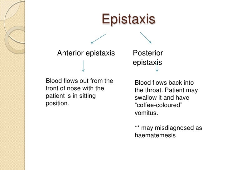 Epistaxis ent