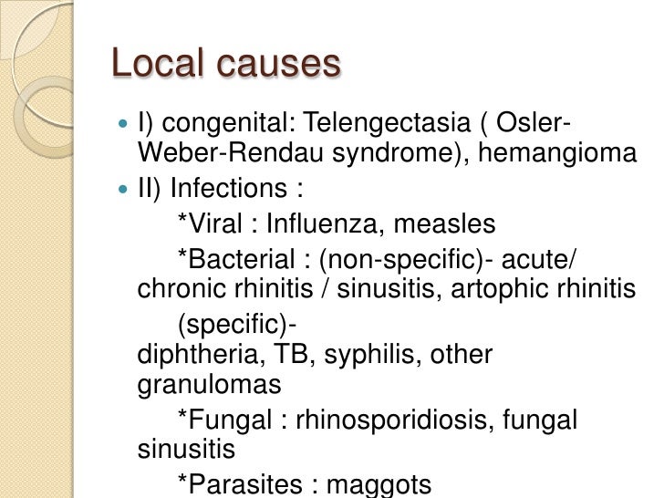 Epistaxis ent