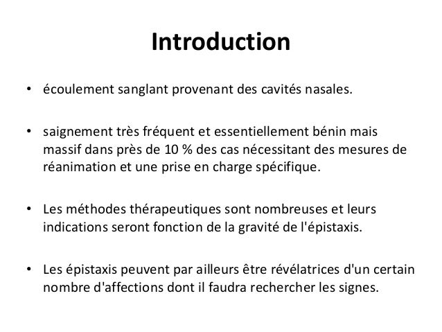 Epistaxis mh