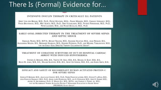 There Is (Formal) Evidence for…
 