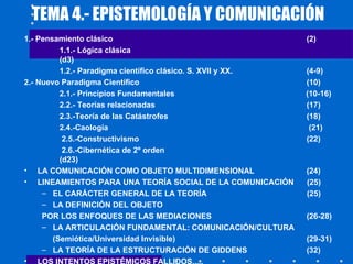 Epistemología y comunicación