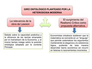 Debate sobre la capacidad predictiva y
la eficiencia de las teorías emanadas
por el mainstream de la Economía, y al
mismo ...