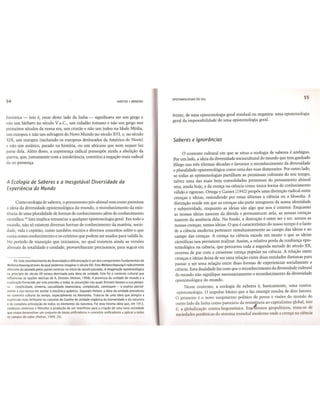 Epistemologias do sul - cap 1