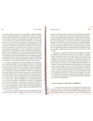 Epistemologias do sul - cap 1