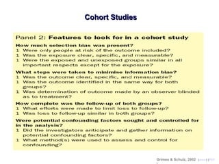 Cohort StudiesCohort Studies
Grimes & Schulz, 2002 (www) (PDF
 