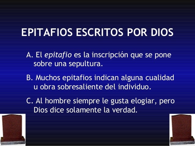 Epitafios